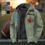 The Beaver Nation Flannel Hoodie, Athletic Lifestyle Fan Hoodie HVN1449OS - Light Green