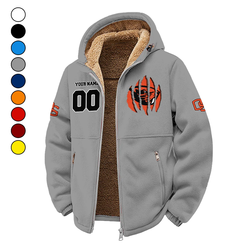 The Beaver Nation Winter Fleece Jacket, Brushed Interior Winter Fleece HVN1449OS - Grey