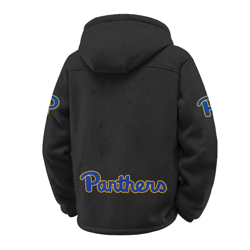 The Pitt Force Winter Fleece Jacket, Warm Core Loft Fleece HVN1449PP - Black - Image 3
