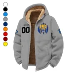 The Pitt Force Winter Fleece Jacket, Warm Core Loft Fleece HVN1449PP - Grey