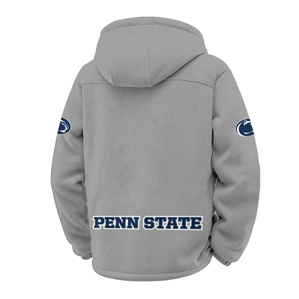 The White Out Crew Winter Fleece Jacket, Breathable Winter Comfort HVN1449PS - Grey - Image 3