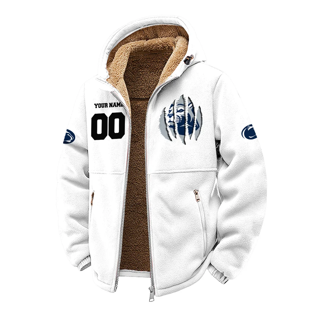 The White Out Crew Winter Fleece Jacket, Breathable Winter Comfort HVN1449PS - White - Image 2
