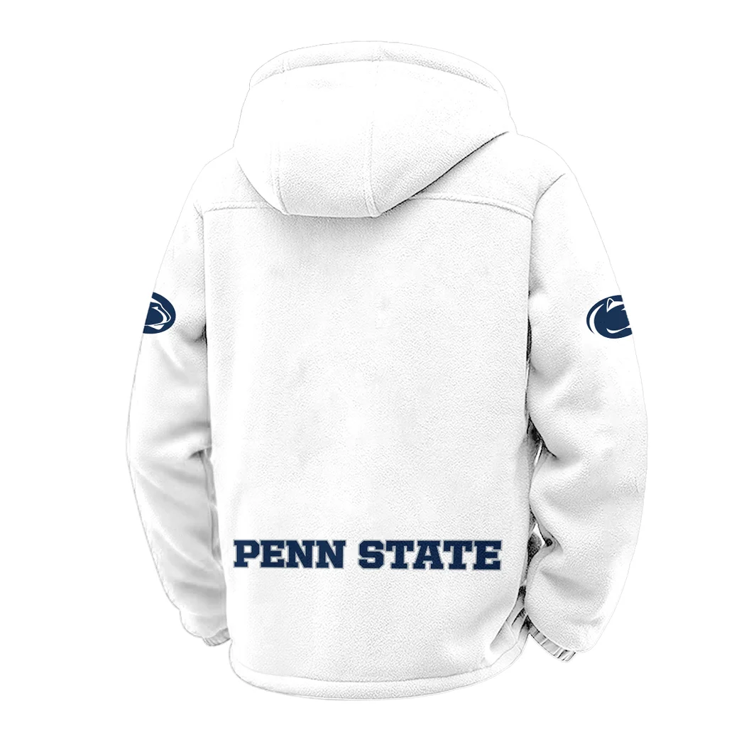 The White Out Crew Winter Fleece Jacket, Breathable Winter Comfort HVN1449PS - White - Image 3