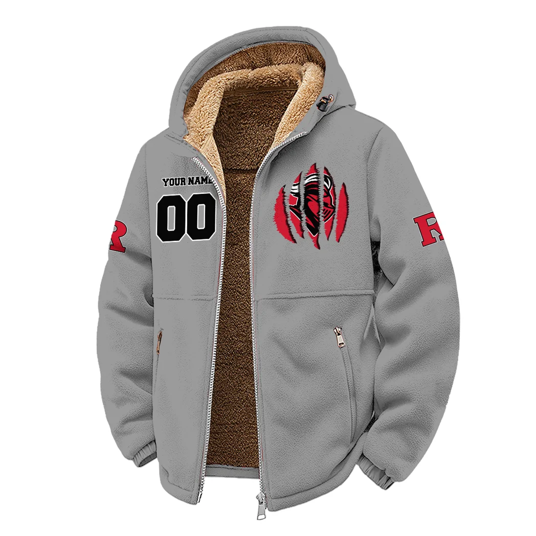 The Rutgers Pride Winter Fleece Jacket, Premium Fleece Barrier HVN1449RS - Grey - Image 2