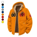 The Rutgers Pride Winter Fleece Jacket, Premium Fleece Barrier HVN1449RS - Orange