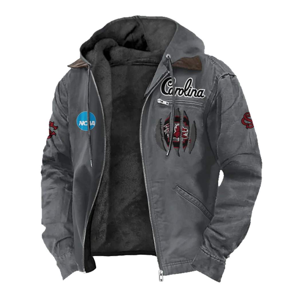 Columbia’s Finest Flannel Hoodie, Rugged Sport Flannel Hoodie HVN1449SC - Gray - Image 2