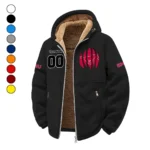 The Mustang Elite Winter Fleece Jacket, Extreme Cold Fleece Coat HVN1449SM - Black