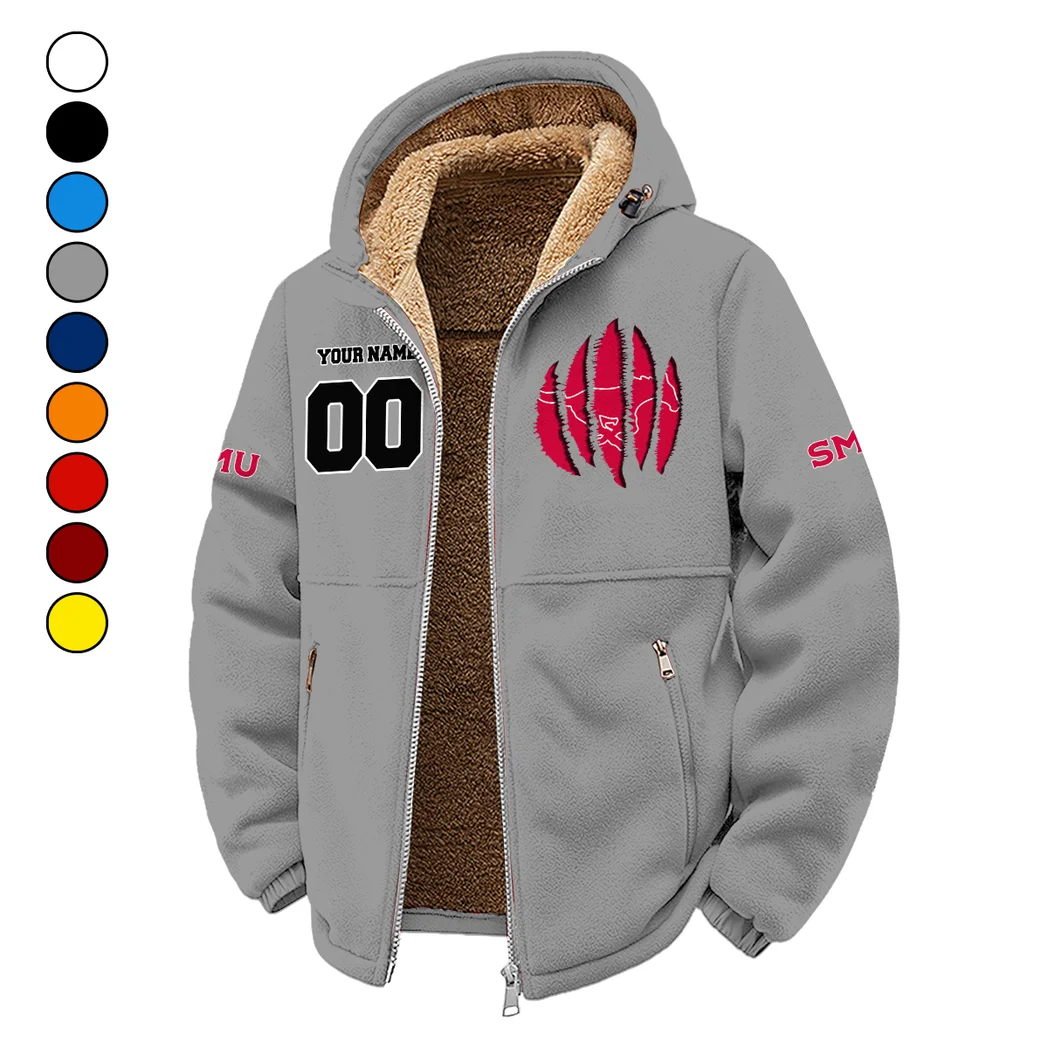 The Mustang Elite Winter Fleece Jacket, Extreme Cold Fleece Coat HVN1449SM - Grey