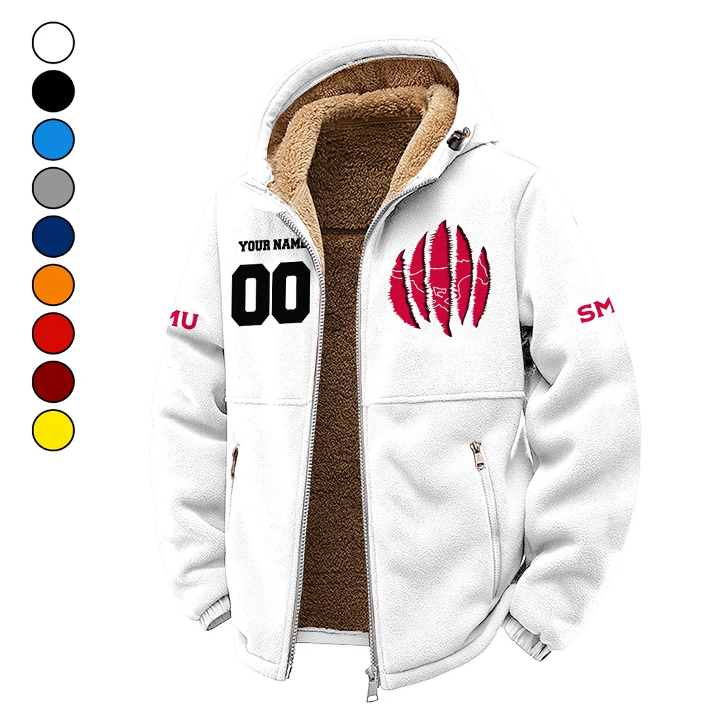 The Mustang Elite Winter Fleece Jacket, Extreme Cold Fleece Coat HVN1449SM - White