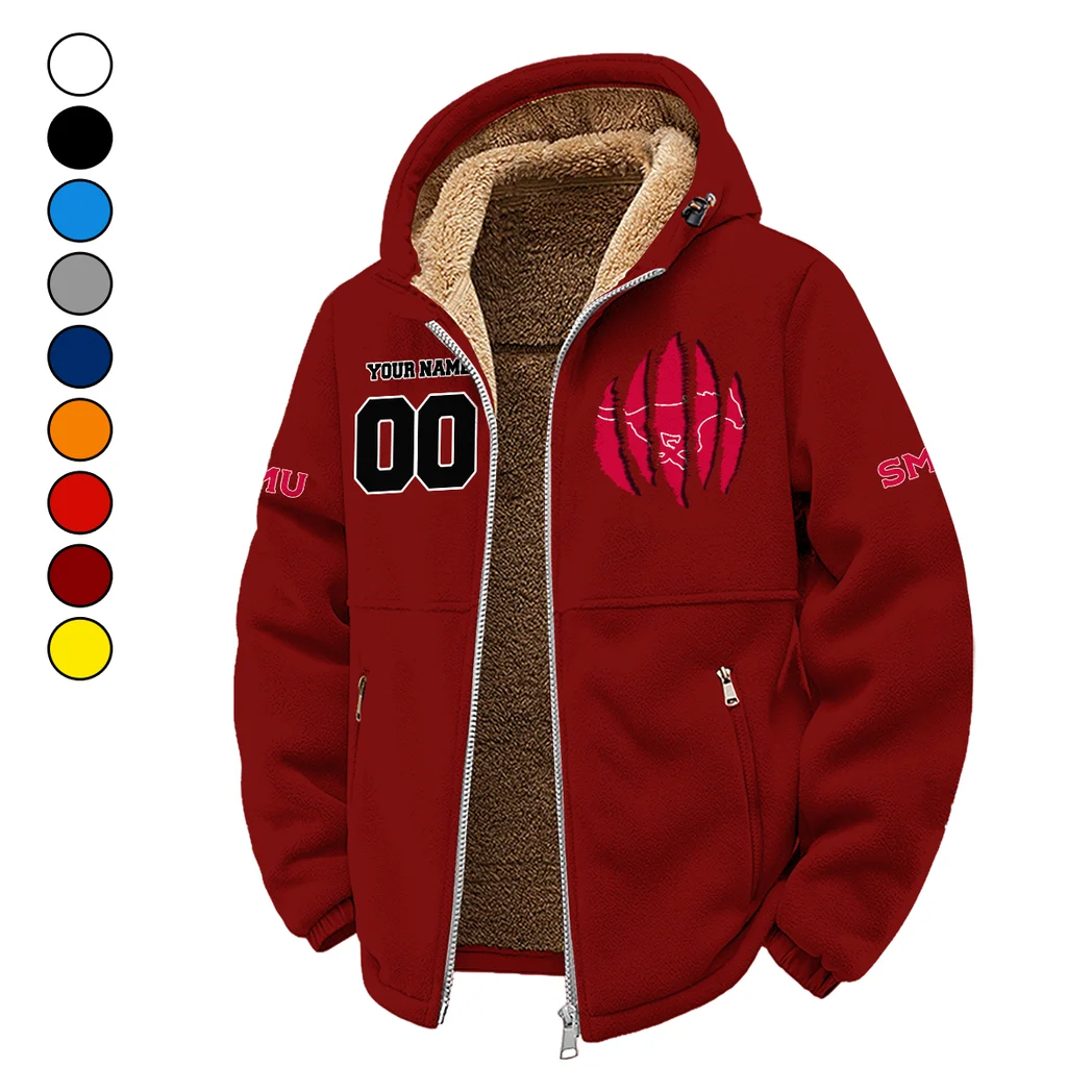 The Mustang Elite Winter Fleece Jacket, Extreme Cold Fleece Coat HVN1449SM - Wine