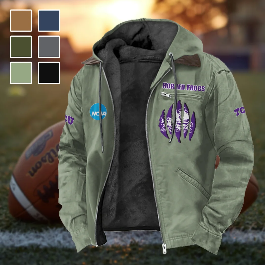 The TCU Power Flannel Hoodie, Cold Game Day Hoodie HVN1449TC - Light Green