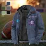 The TCU Power Flannel Hoodie, Cold Game Day Hoodie HVN1449TC - Navy Blue