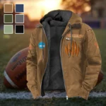 The Longhorn Pride Flannel Hoodie, Athletic Lifestyle Fan Hoodie HVN1449TL - Camel