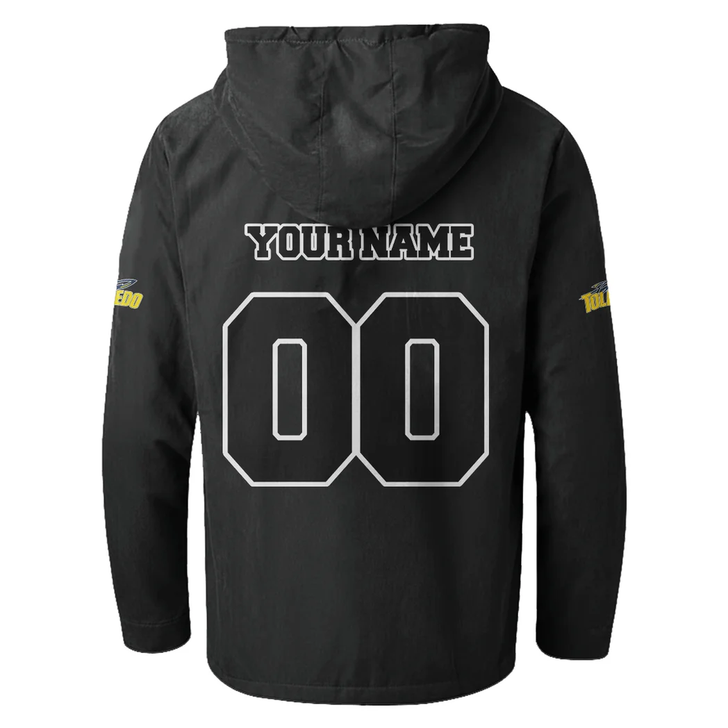 The Rocket Elite Flannel Hoodie, Classic Flannel Sport Hoodie HVN1449TR - Black - Image 3