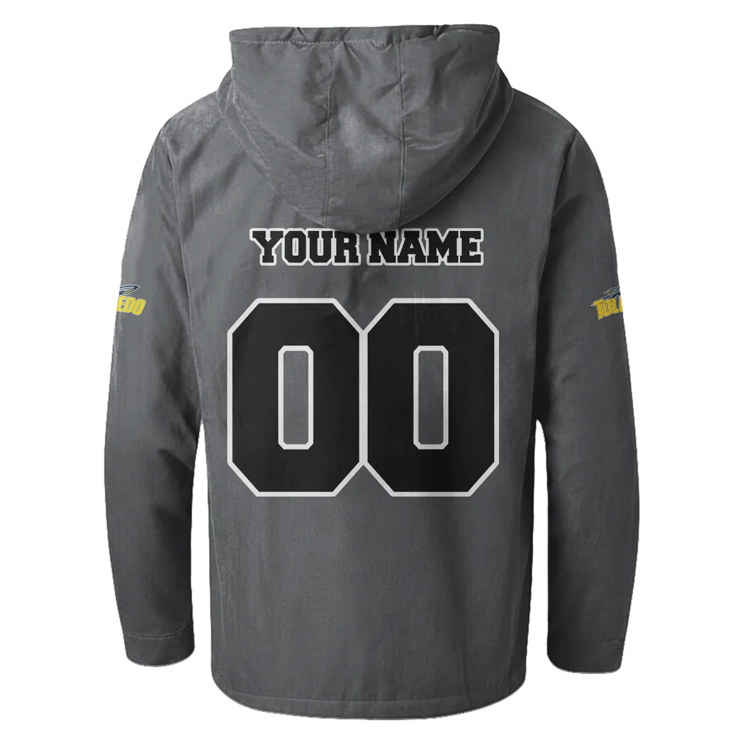 The Rocket Elite Flannel Hoodie, Classic Flannel Sport Hoodie HVN1449TR - Gray - Image 3