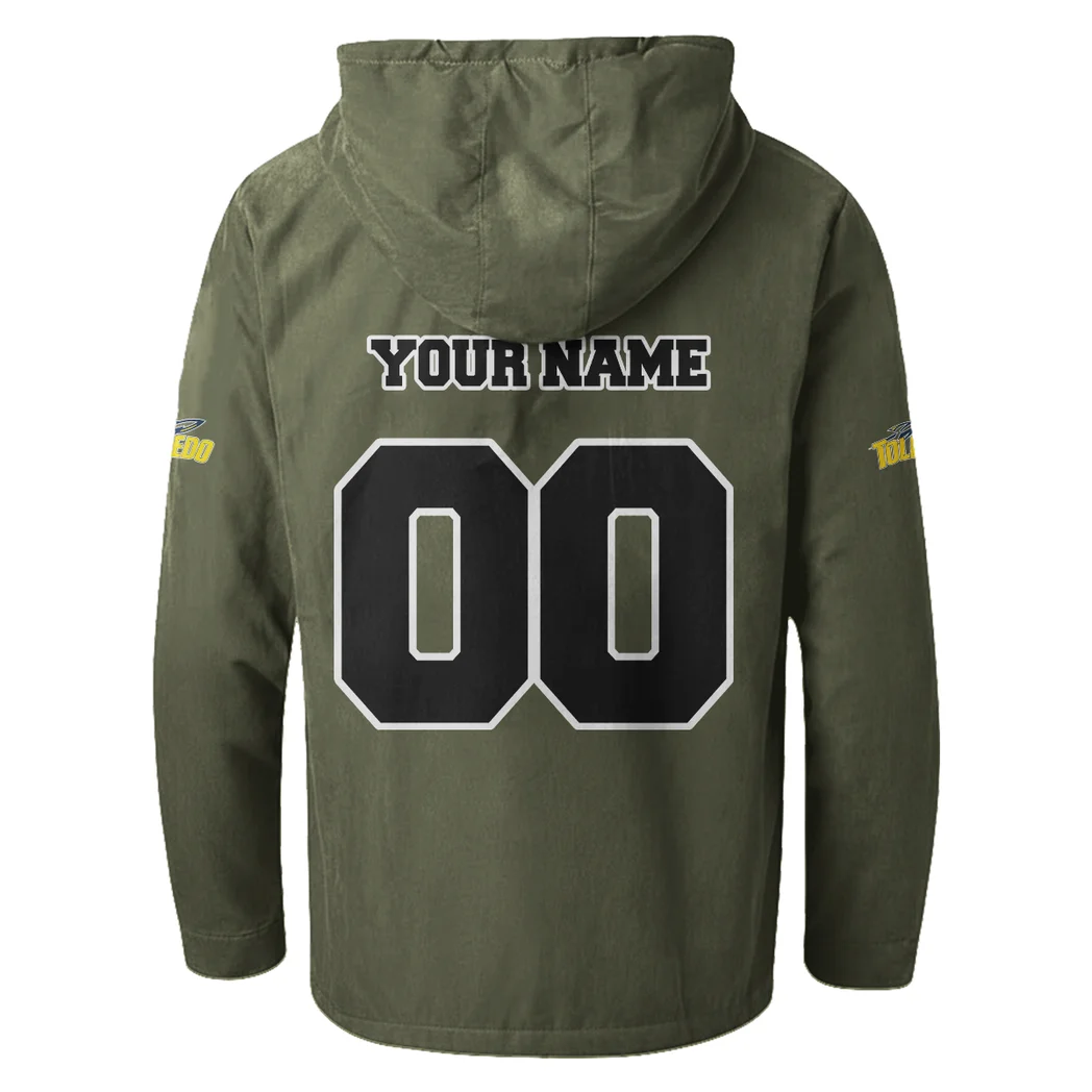 The Rocket Elite Flannel Hoodie, Classic Flannel Sport Hoodie HVN1449TR - Green - Image 3
