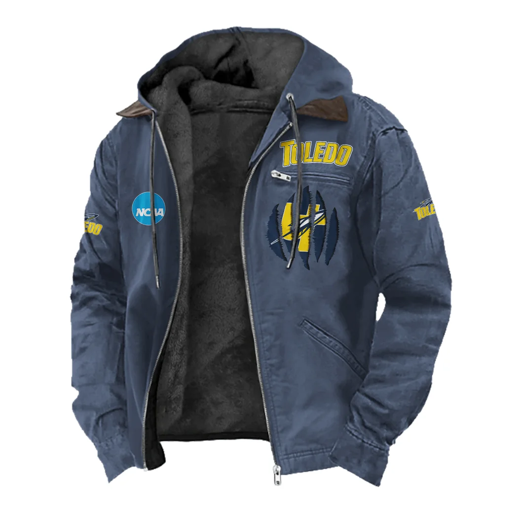 The Rocket Elite Flannel Hoodie, Classic Flannel Sport Hoodie HVN1449TR - Navy Blue - Image 2