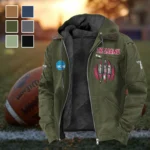 The Trojan Nation Flannel Hoodie, Fan Squad Flannel Hoodie HVN1449TT - Green