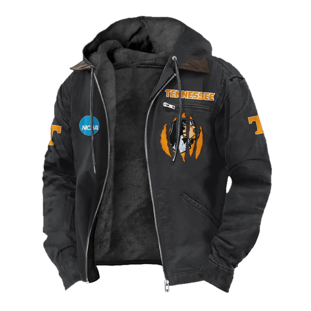Knoxville Icons Flannel Hoodie, Fan Pride Hooded Flannel HVN1449TV - Black - Image 2