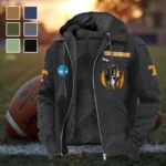 Knoxville Icons Flannel Hoodie, Fan Pride Hooded Flannel HVN1449TV - Black