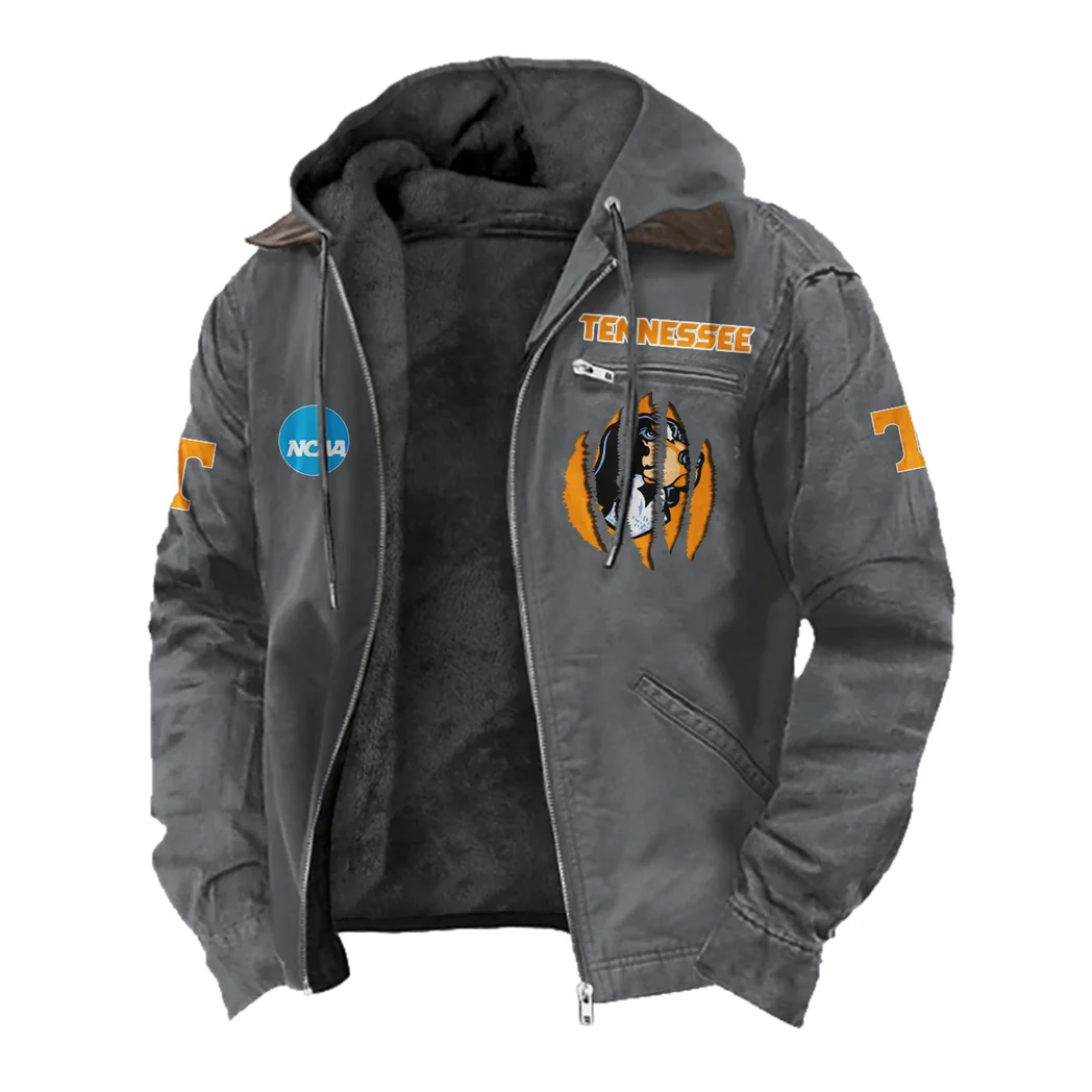 Knoxville Icons Flannel Hoodie, Fan Pride Hooded Flannel HVN1449TV - Gray - Image 2