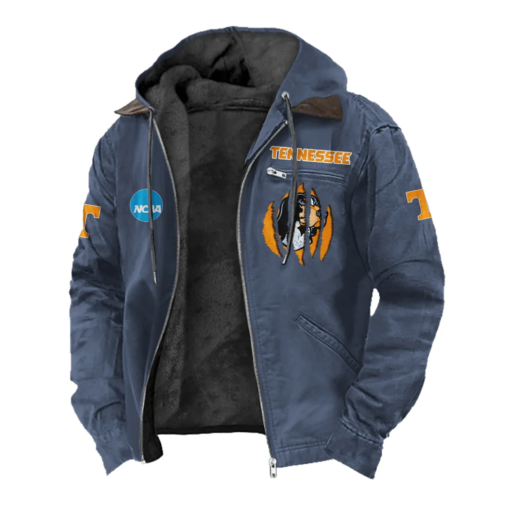 Knoxville Icons Flannel Hoodie, Fan Pride Hooded Flannel HVN1449TV - Navy Blue - Image 2