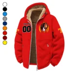 Knoxville Icons Winter Fleece Jacket, Dynamic Winter Training Top HVN1449TV - red
