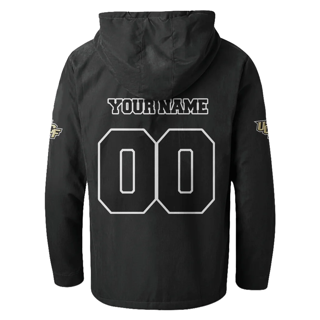 The UCF Elite Flannel Hoodie, Game Day Hooded Flannel HVN1449UC - Black - Image 3