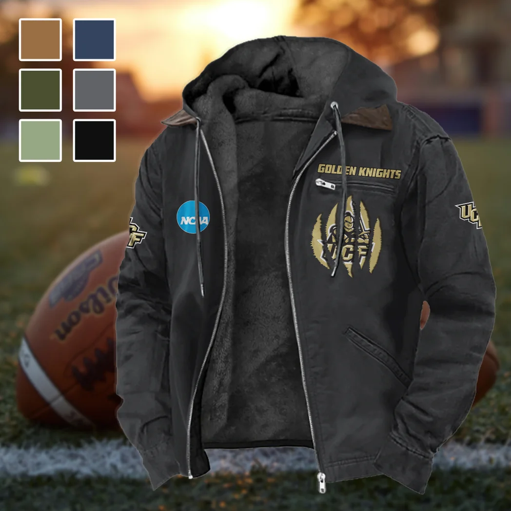 The UCF Elite Flannel Hoodie, Game Day Hooded Flannel HVN1449UC - Black