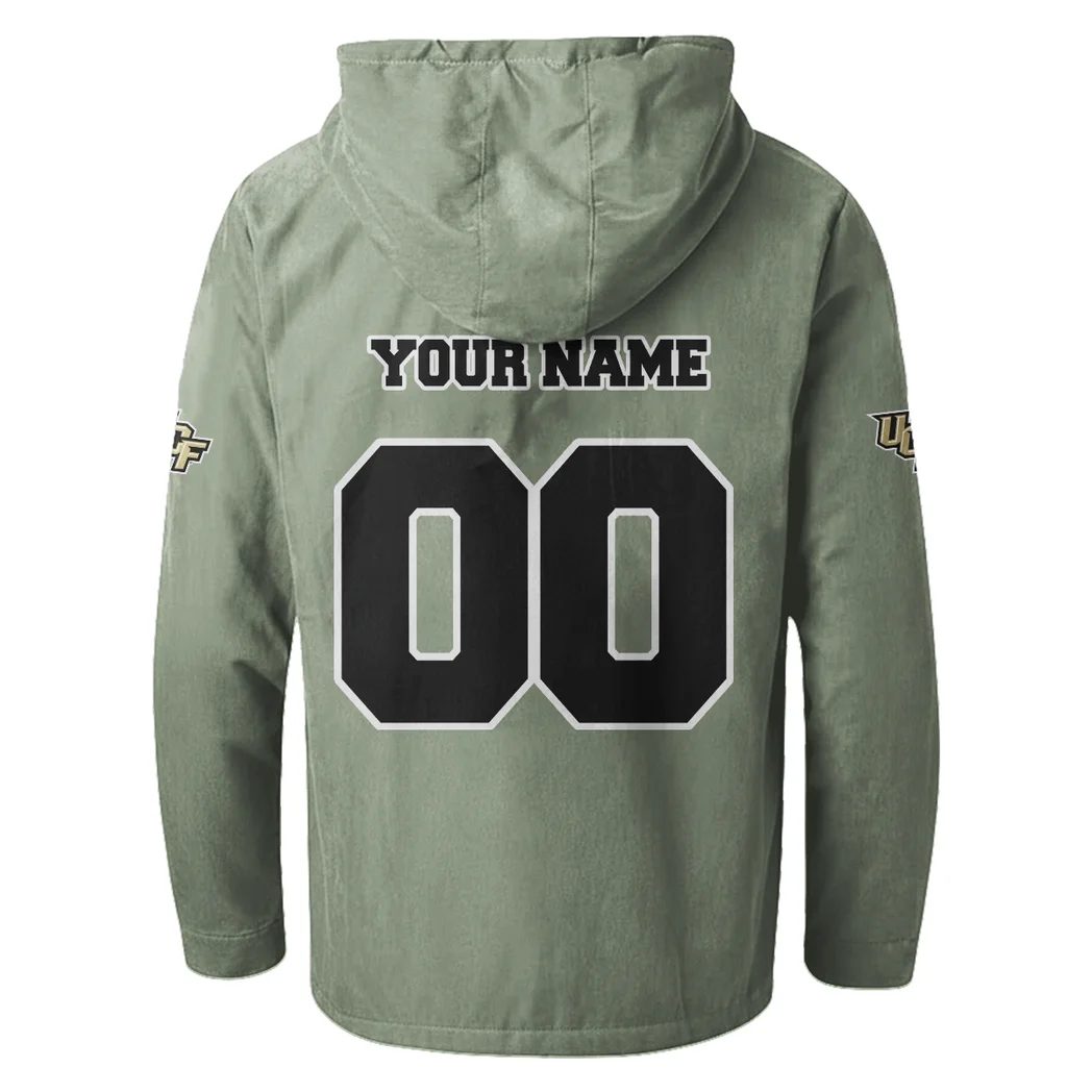 The UCF Elite Flannel Hoodie, Game Day Hooded Flannel HVN1449UC - Light Green - Image 3