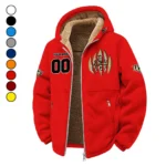 The UCF Elite Winter Fleece Jacket, Multi-Sport Winter Layer HVN1449UC - red