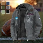 The Huskies Flannel Hoodie, Athletic Spirit Fan Hoodie HVN1449UC - Gray