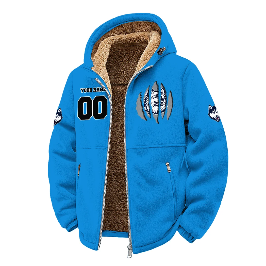 The Huskies Winter Fleece Jacket, Technical Mid-Layer Jacket HVN1449UC - cyan - Image 2