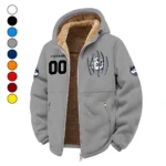 The Huskies Winter Fleece Jacket, Technical Mid-Layer Jacket HVN1449UC - Grey