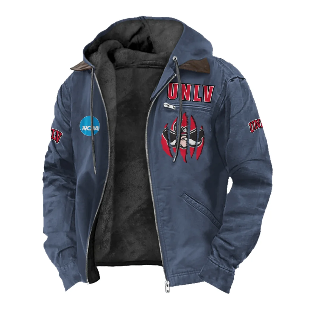 The Bruin Power Flannel Hoodie, Stadium Ready Flannel Hoodie HVN1449UC - Navy Blue - Image 2