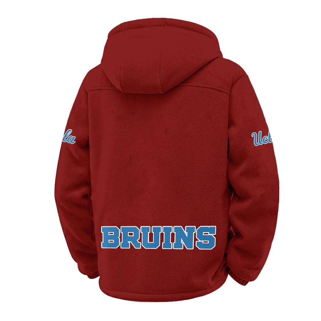 The Rebels Winter Fleece Jacket, All-Mountain Sport Jacket HVN1449UN - Wine - Image 3