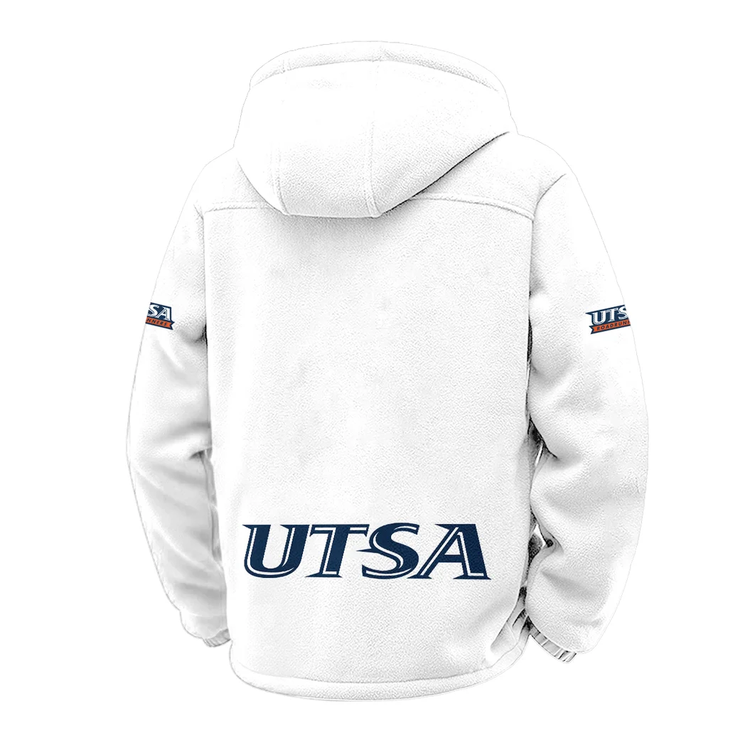 The UTSA Elite Winter Fleece Jacket, Ski & Snowboard Mid-Layer HVN1449UT - White - Image 3