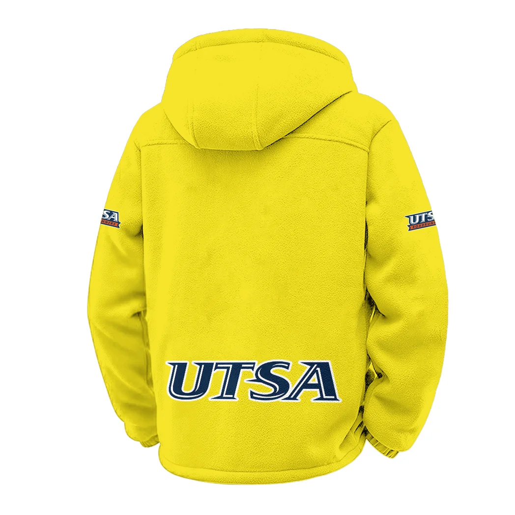 The UTSA Elite Winter Fleece Jacket, Ski & Snowboard Mid-Layer HVN1449UT - Yellow - Image 3