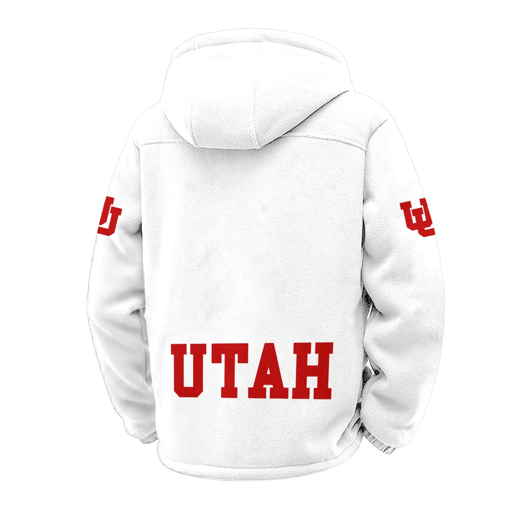 The Utah Power Winter Fleece Jacket, Winter Endurance Jacket HVN1449UU - White - Image 3