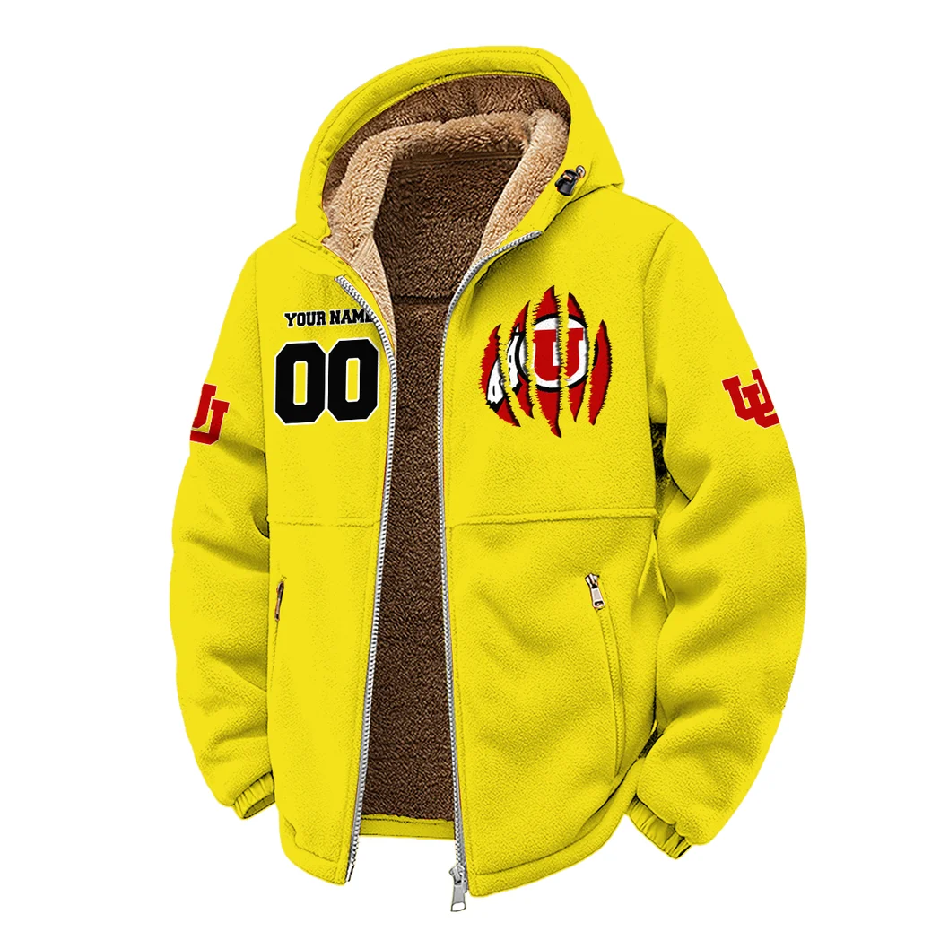 The Utah Power Winter Fleece Jacket, Winter Endurance Jacket HVN1449UU - Yellow - Image 2