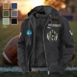 The Vanderbilt Power Flannel Hoodie, Warm Fan Flannel Hoodie HVN1449VC - Black