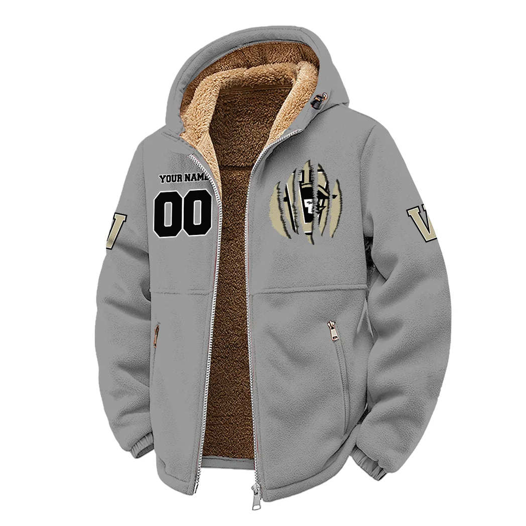 The Vanderbilt Power Winter Fleece Jacket, Ultra-Soft Fleece Shell HVN1449VC - Grey - Image 2