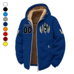 The Vanderbilt Power Winter Fleece Jacket, Ultra-Soft Fleece Shell HVN1449VC - Navy