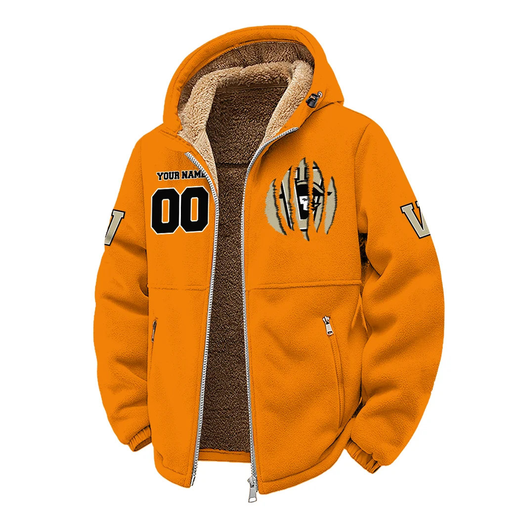 The Vanderbilt Power Winter Fleece Jacket, Ultra-Soft Fleece Shell HVN1449VC - Orange - Image 2