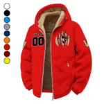 The Vanderbilt Power Winter Fleece Jacket, Ultra-Soft Fleece Shell HVN1449VC - red