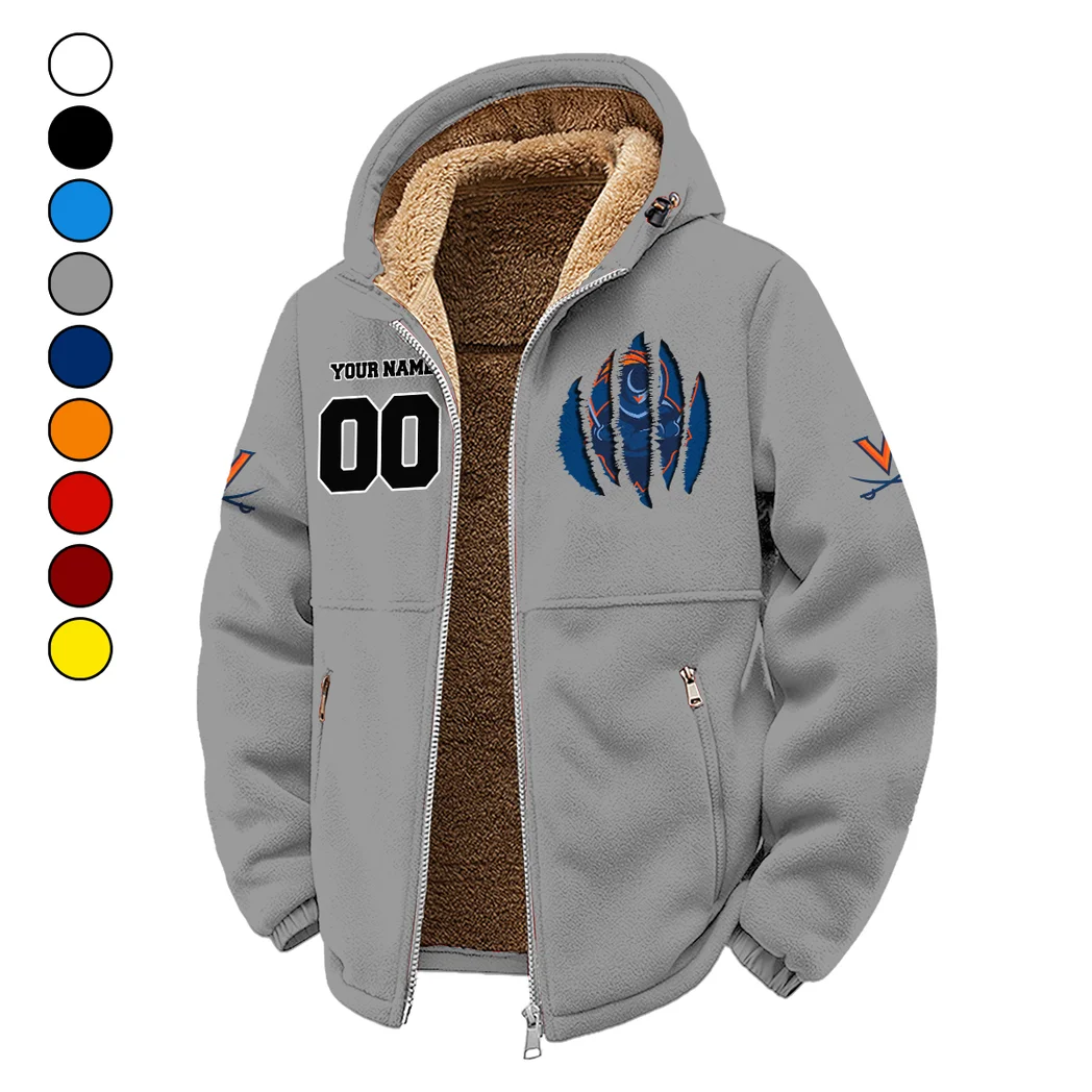 Charlottesville Kings Winter Fleece Jacket, Heavyweight Plush Fleece HVN1449VI - Grey