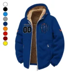Charlottesville Kings Winter Fleece Jacket, Heavyweight Plush Fleece HVN1449VI - Navy