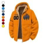 Charlottesville Kings Winter Fleece Jacket, Heavyweight Plush Fleece HVN1449VI - Orange