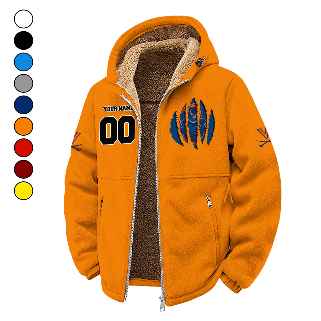 Charlottesville Kings Winter Fleece Jacket, Heavyweight Plush Fleece HVN1449VI - Orange