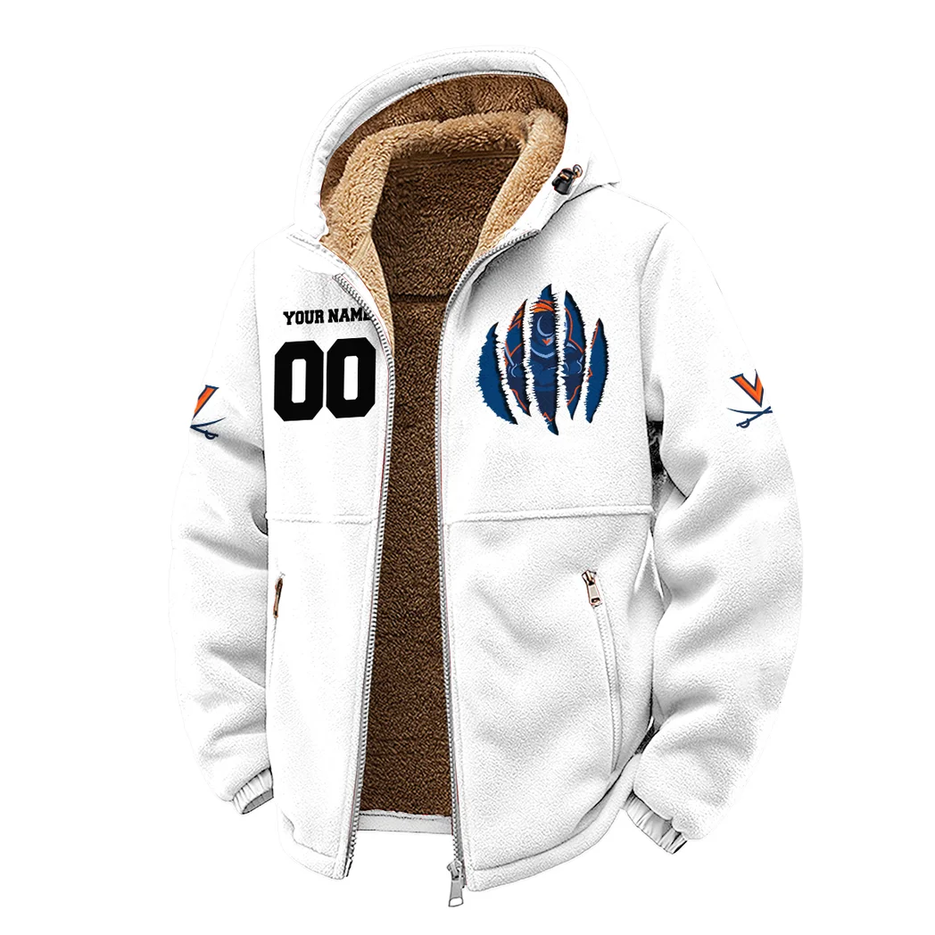 Charlottesville Kings Winter Fleece Jacket, Heavyweight Plush Fleece HVN1449VI - White - Image 2